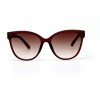 Женские сонцезащитные очки 10752 коричневые с коричневой линзой 