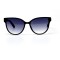 Женские сонцезащитные очки 10754 чёрные с синей линзой . Photo 2