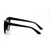Женские сонцезащитные очки 10754 чёрные с синей линзой 