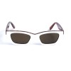 Жіночі сонцезахисні окуляри 12714 леопардові/білі з коричневою лінзою 