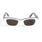 Женские сонцезащитные очки 12714 леопардовые/белые с коричневой линзой . Photo 1