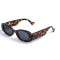 Женские сонцезащитные очки 12716 леопардовые с чёрной линзой . Photo 1