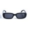 Женские сонцезащитные очки 12719 чёрные с чёрной линзой . Photo 2