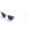 Женские сонцезащитные очки 12721 бежевые с чёрной линзой . Photo 1