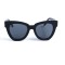 Жіночі сонцезахисні окуляри 12730 чорні з чорною лінзою . Photo 2