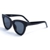 Жіночі сонцезахисні окуляри 12730 чорні з чорною лінзою 