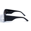 Женские сонцезащитные очки 12732 чёрные с коричневой линзой 