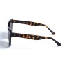 Женские сонцезащитные очки 12734 леопардовые с жёлтой линзой 