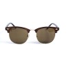 Жіночі сонцезахисні окуляри 12737 коричневі з коричневою лінзою 