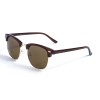 Женские сонцезащитные очки 12737 коричневые с коричневой линзой 