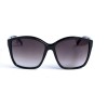 Жіночі сонцезахисні окуляри 12742 чорні з чорною градієнт лінзою 