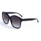 Женские сонцезащитные очки 12742 чёрные с чёрной градиент линзой . Photo 1