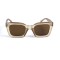 Жіночі сонцезахисні окуляри 12746 коричневі з коричневою лінзою . Photo 2