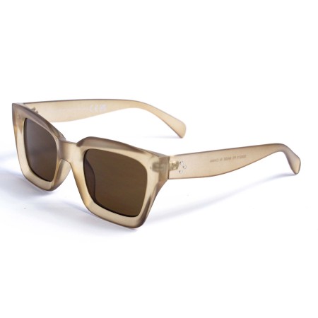 Женские сонцезащитные очки 12746 коричневые с коричневой линзой 