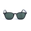 Жіночі сонцезахисні окуляри 12748 чорні з зеленою лінзою 