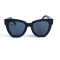 Женские сонцезащитные очки 12754 чёрные с чёрной линзой . Photo 2