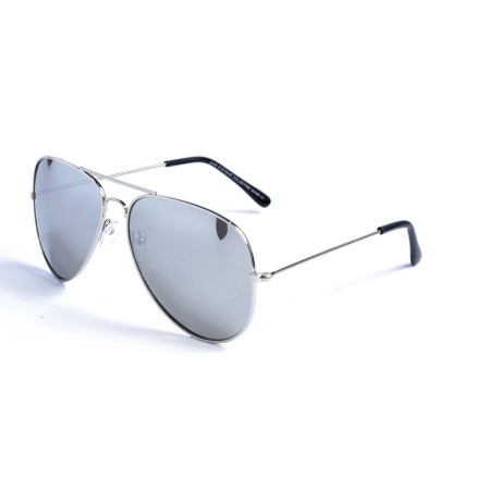 Жіночі сонцезахисні окуляри 12758 срібні з ртутною лінзою 