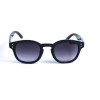 Женские сонцезащитные очки 12760 чёрные с чёрной линзой 
