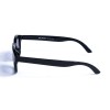 Женские сонцезащитные очки 12760 чёрные с чёрной линзой 