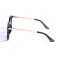 Женские сонцезащитные очки 12762 чёрные/золотые с розовой линзой . Photo 3