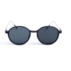 Женские сонцезащитные очки 12766 чёрные с чёрной линзой 
