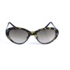 Женские сонцезащитные очки 12768 леопардовые с зелёной линзой 
