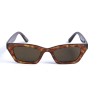 Жіночі сонцезахисні окуляри 12779 коричневі з коричневою лінзою 