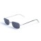Женские сонцезащитные очки 12782 серебряные с чёрной линзой . Photo 1