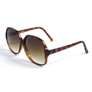 Женские сонцезащитные очки 12787 леопардовые с коричневой линзой 