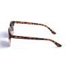 Женские сонцезащитные очки 12788 леопардовые с коричневой линзой 