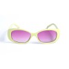 Жіночі сонцезахисні окуляри 12791 жовті з рожевою лінзою 