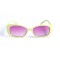 Жіночі сонцезахисні окуляри 12791 жовті з рожевою лінзою . Photo 2