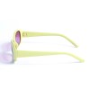 Жіночі сонцезахисні окуляри 12791 жовті з рожевою лінзою 