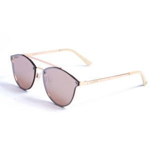 Женские сонцезащитные очки 12796 бронзовые с коричневой линзой 