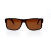 Мужские сонцезащитные очки 10876 коричневые с коричневой линзой 