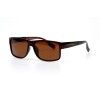 Мужские сонцезащитные очки 10876 коричневые с коричневой линзой 