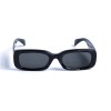 Жіночі сонцезахисні окуляри 12798 чорні з чорною лінзою 