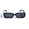 Женские сонцезащитные очки 12798 чёрные с чёрной линзой . Photo 2