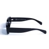 Жіночі сонцезахисні окуляри 12798 чорні з чорною лінзою 