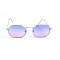Жіночі сонцезахисні окуляри 12800 срібні з синьою градієнт лінзою . Photo 2