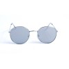 Женские сонцезащитные очки 12808 серебряные с ртутной линзой 