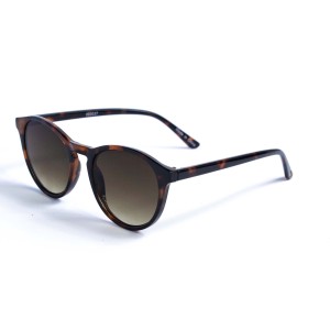 Женские сонцезащитные очки 12813 леопардовые с коричневой линзой 