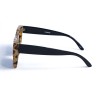 Женские сонцезащитные очки 12816 леопардовые с чёрной линзой 