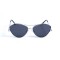 Женские сонцезащитные очки 12819 серебряные с чёрной линзой . Photo 2