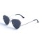 Жіночі сонцезахисні окуляри 12819 срібні з чорною лінзою . Photo 1