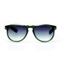 Женские сонцезащитные очки 10771 зелёные с зелёной линзой 