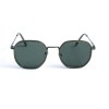 Жіночі сонцезахисні окуляри 12829 зелені з зеленою лінзою 