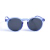 Жіночі сонцезахисні окуляри 12830 сині з чорною лінзою 