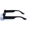 Жіночі сонцезахисні окуляри 12842 чорні з чорною лінзою 