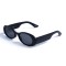 Женские сонцезащитные очки 12842 чёрные с чёрной линзой . Photo 1